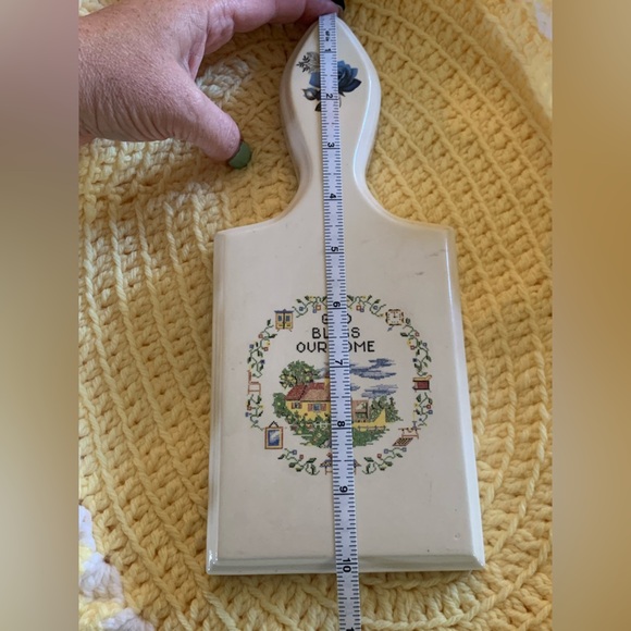 Ceramic Trivet Or Wall Hanging Vintage Cottagecore - Picture 7 of 9